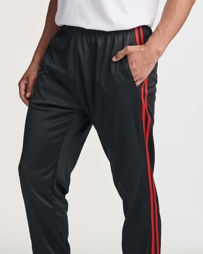Real Essentials 3 Pack: Men's Tricot Active Athletic Casual Jogger Fleece Lined Sweatpants Pockets (Available in Big & Tall) -Set 2,S
