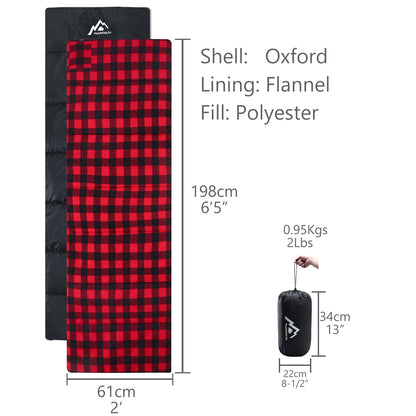 Heated Sleeping Bag pad, Heated Sleeping Bag Liner, 5 Heating Zones, Multi USB Power Supported, Operated by Battery Power Bank or Other USB Power Supply, Compact Bag Included.