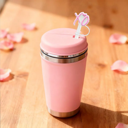 6PCS Valentine Day Straw Cover Cap for Stanley Cup, Silicone Straws Topper for Stanley 30&40 Oz Tumbler with Handle, 10mm/0.4in Drinking Straws Tip Covers for Valentine Gifts