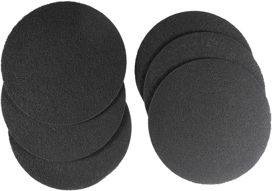 HQRP 6-Pack Charcoal Filters for Compost Bucket, 6.7 Inch Round Filter for Kitchen Countertop Pail