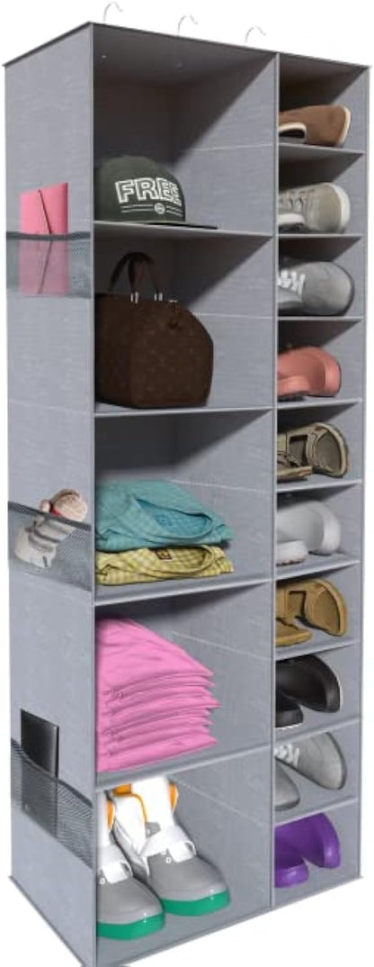 Closet 15 Closet coastal rose Hanging Shoe Storage Organizer, Sections Organizers and Storage Shelves Shoe Rack Holder