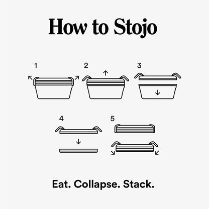STOJO Collapsible Sandwich Box – 24oz, Reusable Food Storage Container, Silicone Bowl for Hot/Cold Food – Meal Prep, Lunch, Camping, Hiking – Dishwasher Safe (Cashmere, Set of 1)