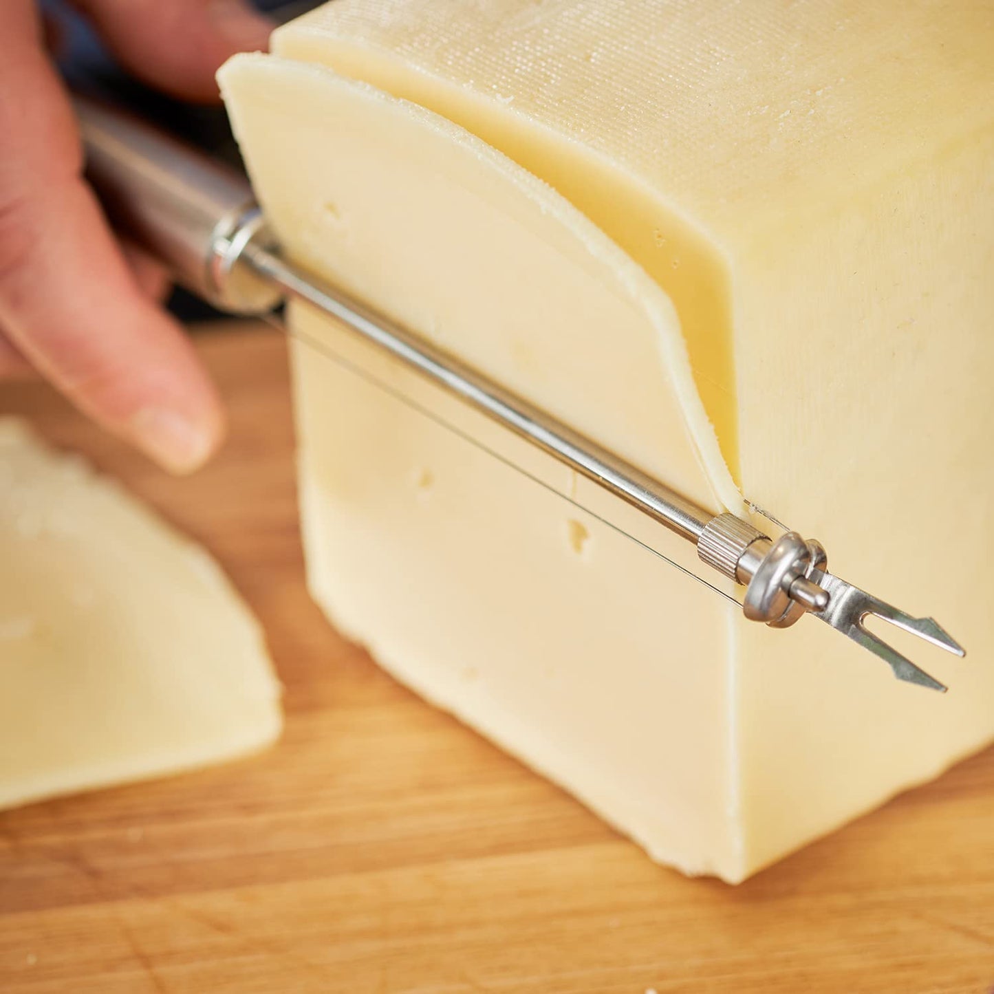 Roesle Stainless Steel Wire Cheese Slicer, 9.8-inch
