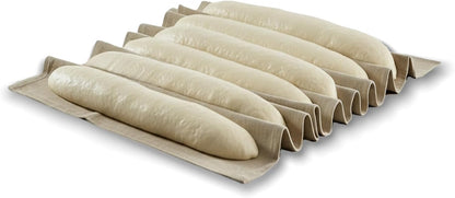 35"x26" Professional Bread Cloth Bakers Couche Premium Flax Linen Baking Cloth for Dough, Artisan Bread Proofing