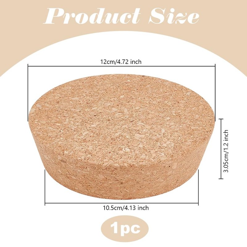 OLYCRAFT Large Cork Stoppers 4.1~4.7 Inch Cork Bottle Stoppers Tapered Corks Plugs Corks Canning Jar Lids Wood Tapered Plugs Wooden Taper Stopper for Kitchen Wedding Favor Canning