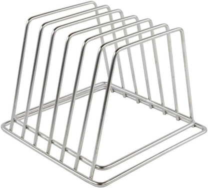 Thirteen Chefs Stainless Steel Cutting Board Rack - Holds 6 Boards up to 3/4" Wide, NSF Approved for Commercial Kitchens