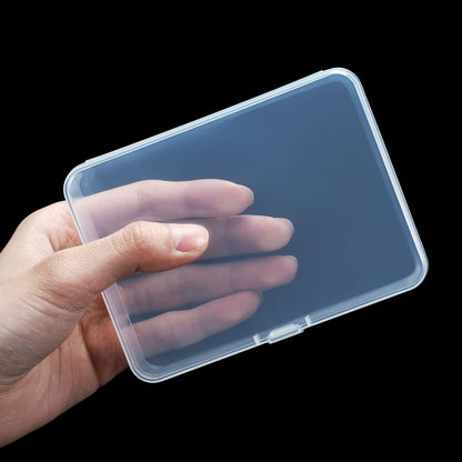 SATINIOR 48 Packs Clear Small Plastic Containers Transparent Storage Box with Hinged Lid for Small Items Crafts Jewelry (4.4 x 3.3 x 1.2 Inch)