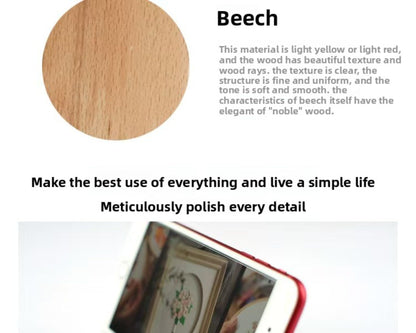 QIZUOLIFE Wooden Embroidery Hoop Stand Display Frame & Phone Holder for 7-10 Inch Hoops (3-Pack) Natural Wood Craftsmanship, 2-Tier Groove Design, Versatile Display and Home Decor