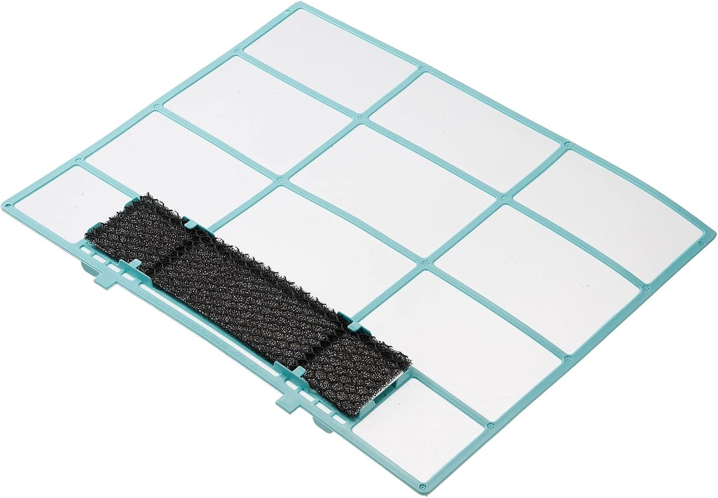 PATIKIL Air Conditioner Air Filter 13.58" x 10.83", Plastic Replacement Screen with Foam for HVAC, Blue Black