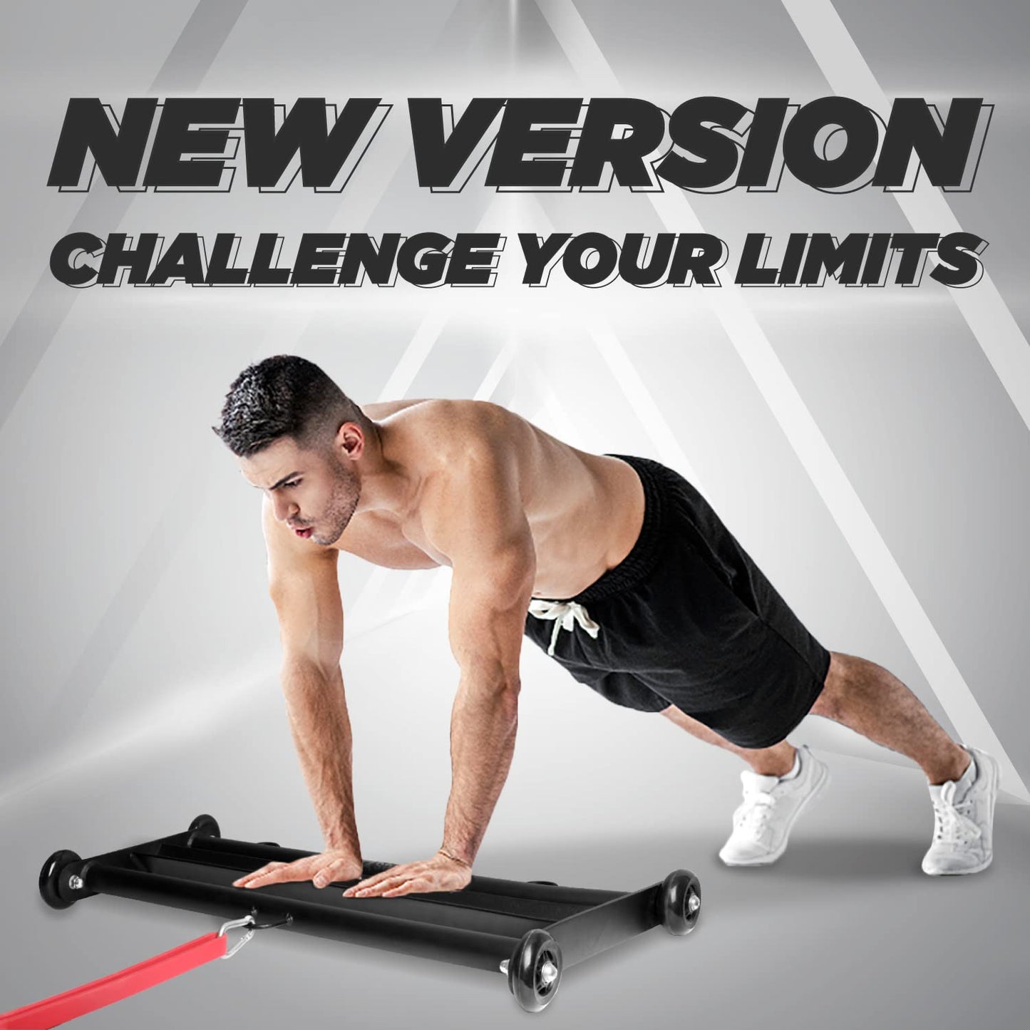 Yes4All Glute Ham Glider, Exercise Wheels for Home Gym Fitness, Glute Hamstring, Booty Building