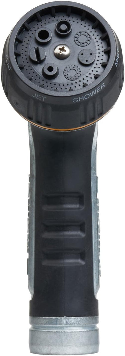 Melnor Metal Nozzle - Multi-Pattern Heavyweight Design with QuickConnect Adapter | Durable & Versatile