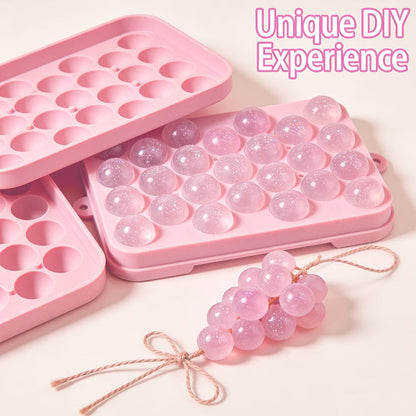 YUUUPIM Grape Silicone Soap Mold Kit - DIY Handmade Soap Making Set, Easy to Clean & Reusable Molds with Hemp Rope & Tools for Crafts, Bath Decor, Valentine‘s Gift