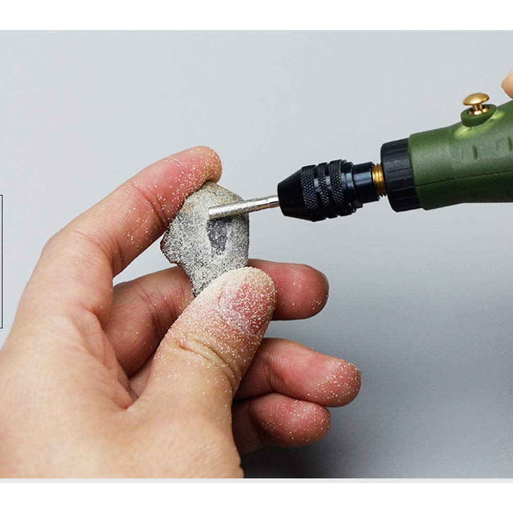 OctBird 90 Pcs Diamond Burr Bits Drill Kit for Engraving Carving Rotary Tool, 1/8"(3mm) Shank, for Glass, Gemstone, Metal