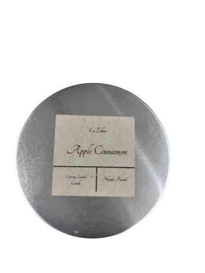 Soy-Coconut Wax Blend Candle, Apple Cinnamon Scent in Metal Tin, Long Burn Time (3.5 OZ)