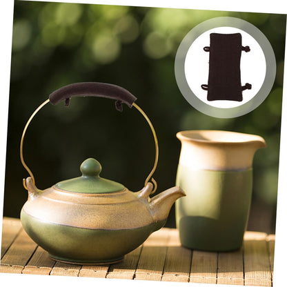 2pcs Teapot Handle Gloves - Decorative Kitchen Utensils Holder, Washable Handle Cover for Teapot and Kettle