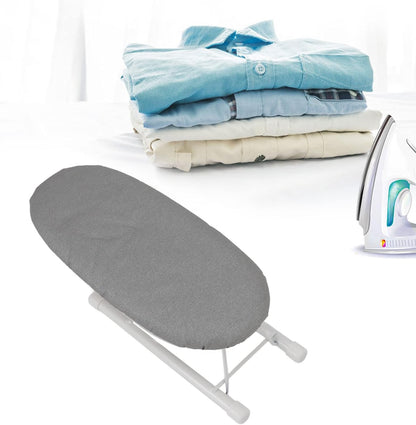 Small Ironing Board, Heat Resistant Mini Portable Foldable Tabletop Ironing Board for Home, Dorm, Sewing Craft - Grey