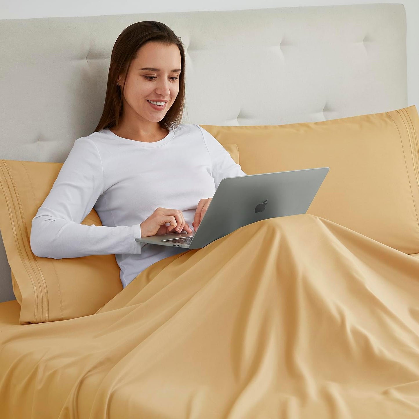 Nestl Camel Pillow Cases, Soft Queen Size Set of 2, 20x30 Inches