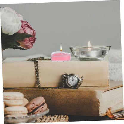 Anneome 9Pcs Heart Shaped Scented Candles Pink Rose Eco Friendly Tea Light Candles for Home Wedding Romantic Decoration Safe No Smoke