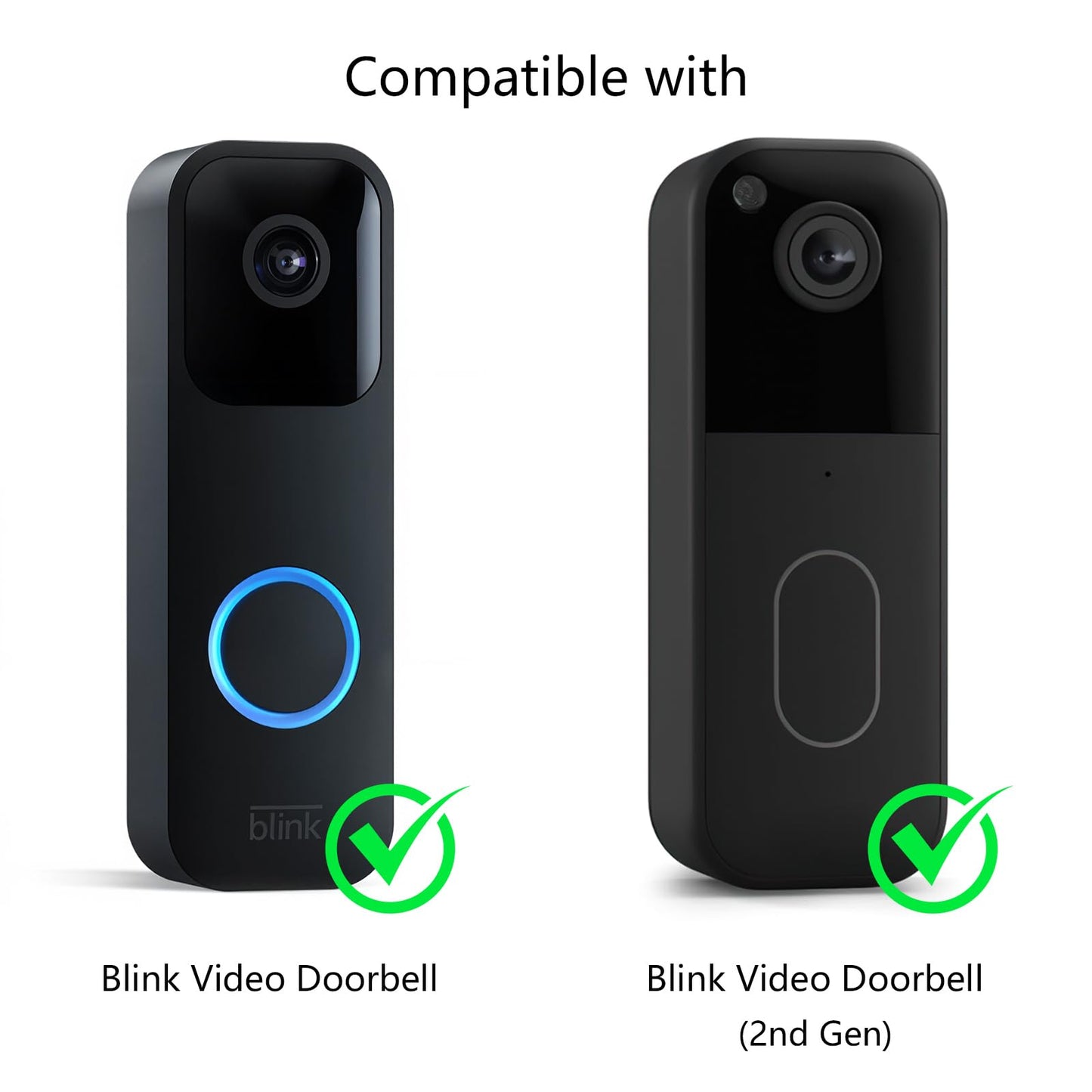Satisure Wireless Doorbell Chime Video Doorbell Extender - Compatible with Blink Video Doorbell and Blink Video Doorbell (2nd Gen) (1 Video Doorbell Extender 2 Receiver）