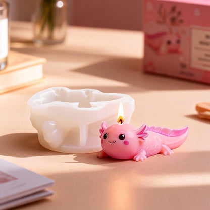 Axolotl Silicone Candle Mold, Animal Candle Mold for Candles Making Resin Casting Aromatherapy Candles Wax, Handmade Wax Soap, Gypsum Clay Home Decoration