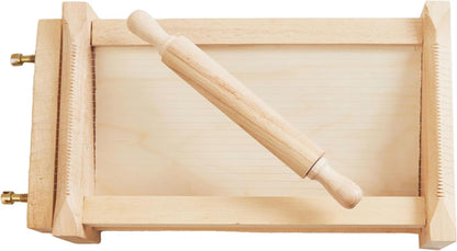 14 8 3 9.5'' 1Rolling Chitarra Pasta Maker with Rolling Pin by Verve CULTURE, Traditional Italian Pasta Maker Machine