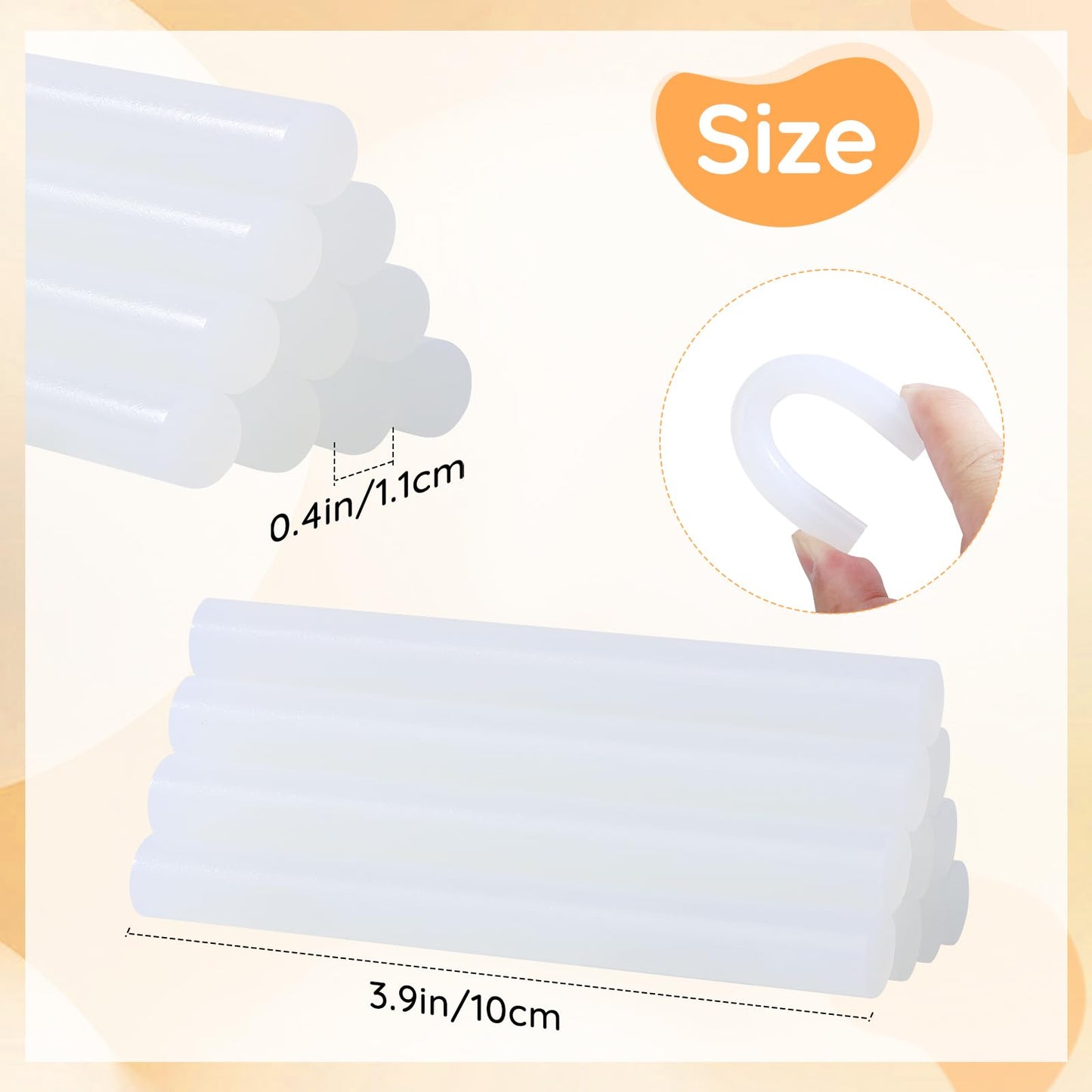 ENPOINT Glow in The Dark Glue Sticks Bulk, 36 Pack Sealing Wax Sticks for Stamp Seals Crafting DIY Art Gluing Project Low and High Temp Car Dent Repair Sealing, 4" Long x 0.43" Dia