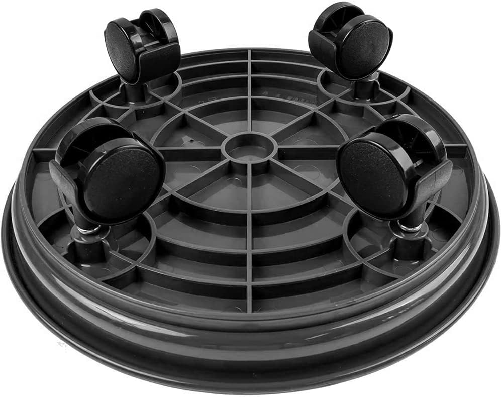 AWXYZ 2 Pack (14inch, Plant Caddy with Wheels,Round Potted Rolling Plant Stand with Wheels Heavy Duty Flower Pot Rack