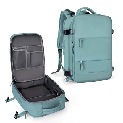 coowoz Travel Backpack Carry On for Women Man Gym Backpacks with Laptop Compartment Mochila de Viaje Teacher Personal Item Backpack Airplane Accessories Must Haves Grey Small