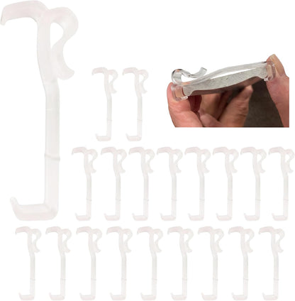 Amazing Drapery Hardware 2.5 Inch Clear Valance Clips, 20-Pack for Top Blind Brands & Window Shades