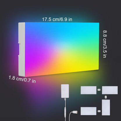 LED Hexagon Lights for Gaming Setup, Smart Home Gaming Wall Lights Work with Alexa Google Assistant, Voice, App & Remote Control, RGB-IC LED Light Panels Music Sync for Game Room Bedroom, 10 Pack