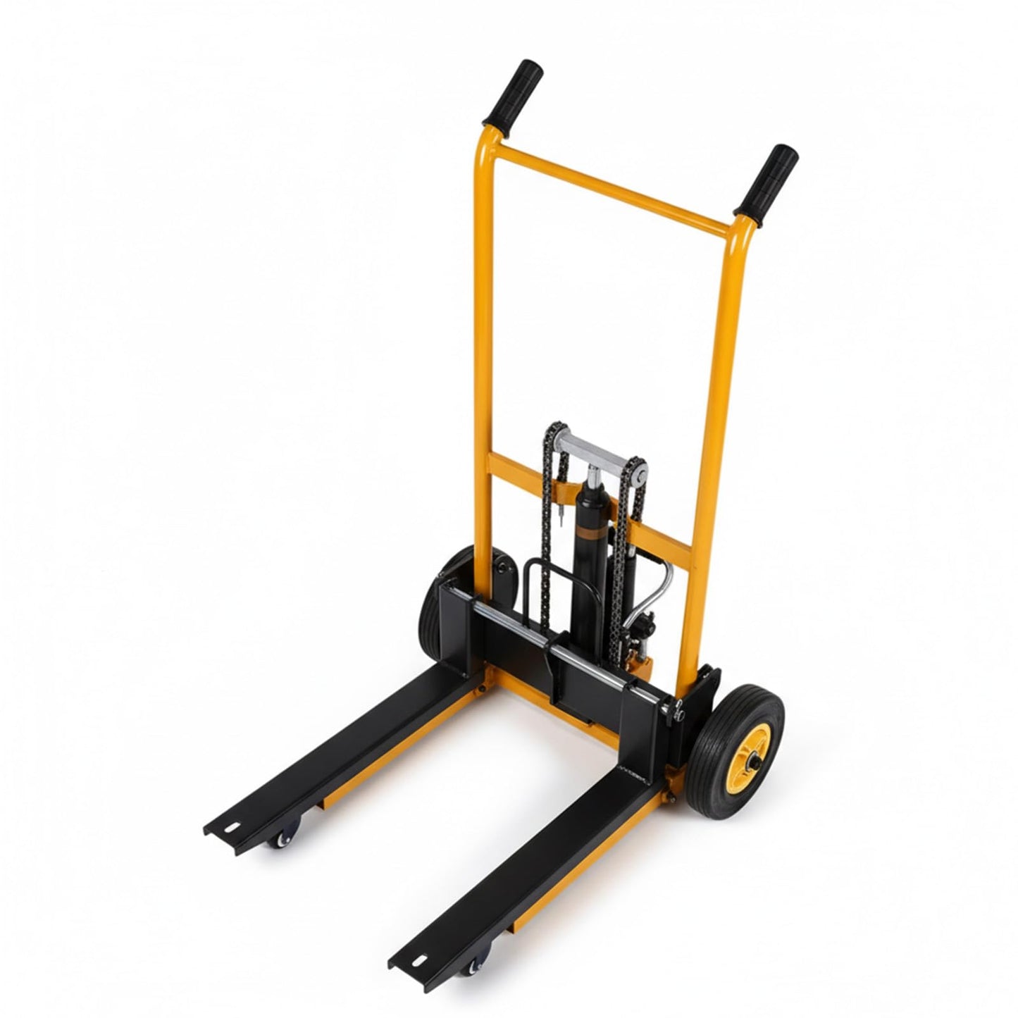 Mini Forklift Foldable Transport Lifting Cart with Swivel Wheels Portable Pallet Jack Table Cart Wear Resist for Household Warehouse Factory
