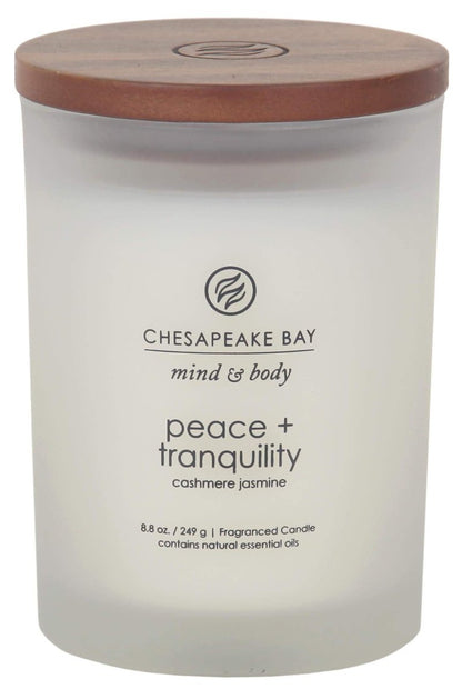 Chesapeake Bay Candle Scented Candles, Peace + Tranquility & Joy + Laughter, Medium (2-Pack)
