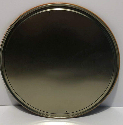 Metal Tin Sign Round Trigger Zone Pool Tropical Beach Retro Wall Decoration for Restaurant Bar Home Cave, Diameter: 30cm