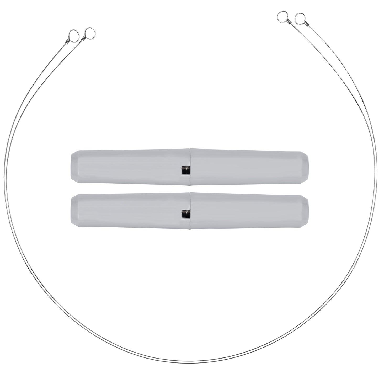 ANDUSTRIAL Stainless Steel Cheese Cutting Replacement Wires For Soft and Hard Cheese - Easy to Use and Clean - 2 Wires 36" + 1 Pair Egronomic Plastic Handle