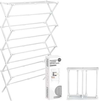ZOES HOMEWARE 4-Tier Clothes Drying Rack - Foldable & Portable Indoor/Outdoor Laundry Dryer | 29" L x 49" H x 11.5" W