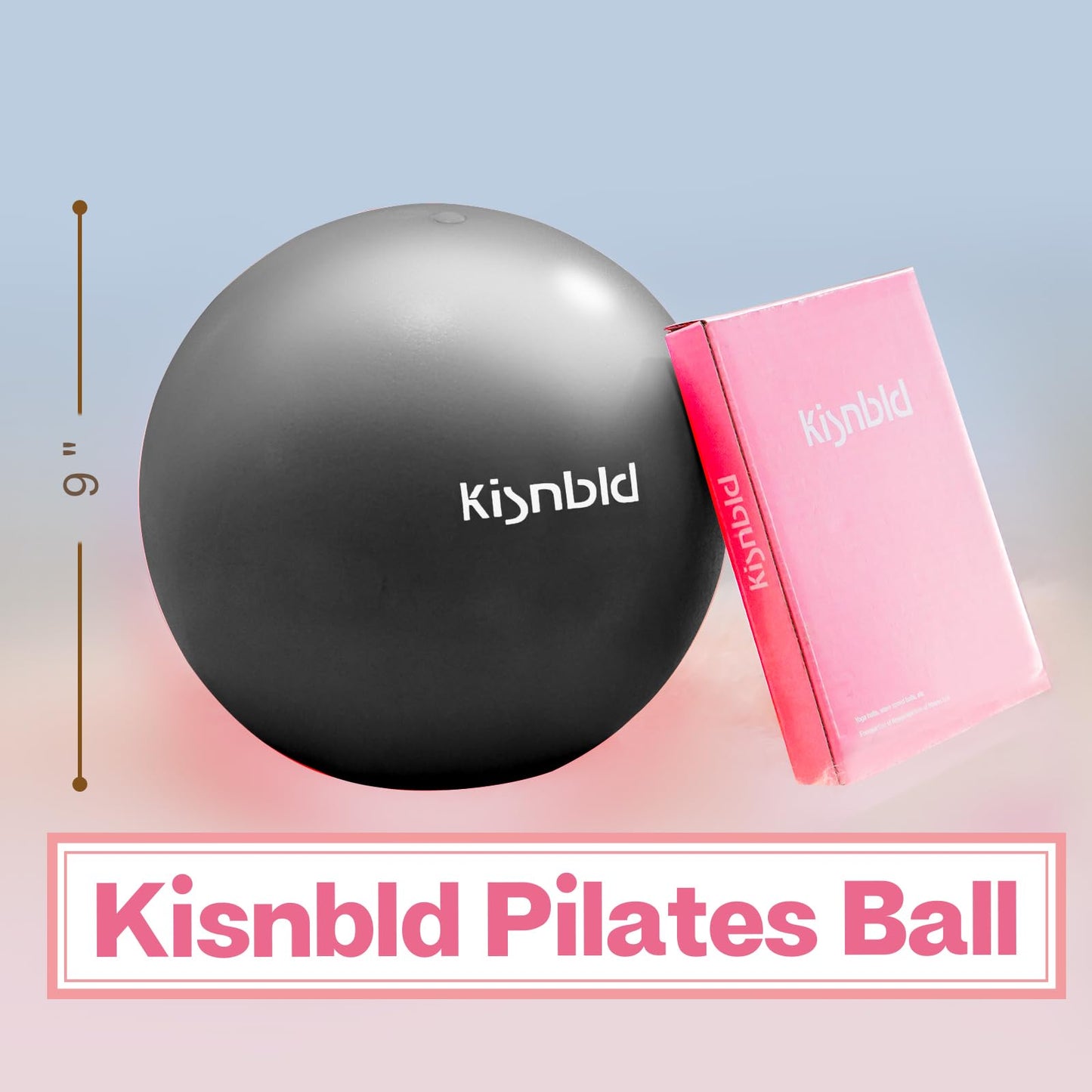 Small Exercise Ball, 9 Inch Mini Pilates Ball, Anti Burst and Slip Resistant Mini Yoga Ball for Stability, Fitness, Physical Therapy, Stretching & Core Strength Workout at Home Gym & Office