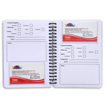 Business Card Organizer Business Card Holder Book, Portable Credit Card Organizer, Managing All Card Holder Notebook, Card Holder Manage and Remind Important Matters of Card, Capacity: 58 Crads