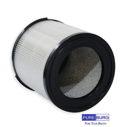 PUREBURG Replacement Filter Compatible with Morpilot, Keenstone,ASLOTUS ELITUN Safe-Mate KJ130V1 Air Purifiers, H13 HEPA Activated Carbon 2-Pack Air Clean Dust VOCs Odor