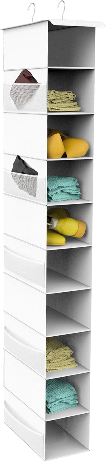 Closet, 10-Tier coastal rose Hanging Shoe Organizer for Shoe Organizers and Storage, Space Saving Shoe Holder Rack