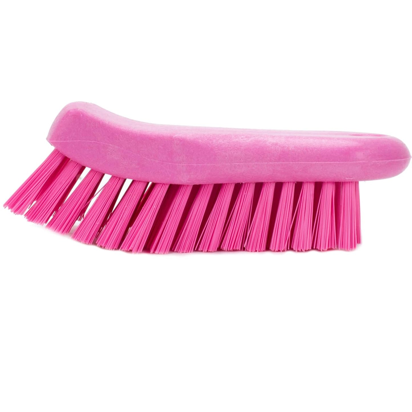 SPARTA Plastic Cutting Board Scrub Brush, 6 Inches, Pink, with Hanging Hole for Washing Cutting Boards