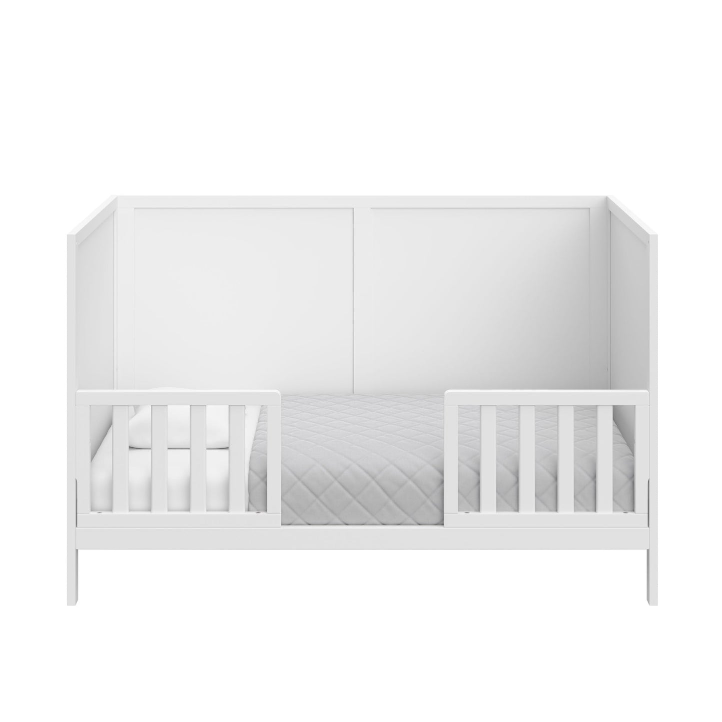 Graco Theo Crib and Mattress Nursery Essentials Pack (White) – GREENGUARD Gold Certified Baby Crib & Crib Mattress, Cribs with Mattress Included, Convertible Crib, Baby Mattresses for Crib