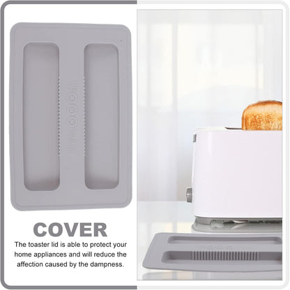 Luxshiny Silicone Lid 2 Slice Toaster Cover, Upper Electric Bread Maker Cover for Protection