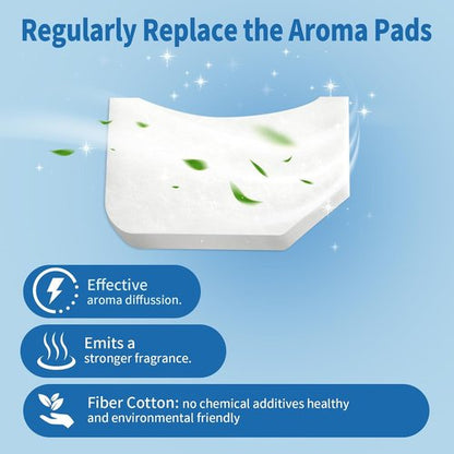 Homvana 50 Pack Unscented Humidifier Aroma Pads - Replacement Filters for 3.6L Cool Mist Humidifiers