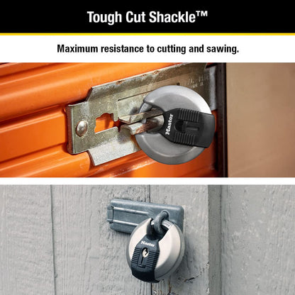 Master Lock M50XD Magnum Heavy Duty Stainless Steel Discus Padlock with Key