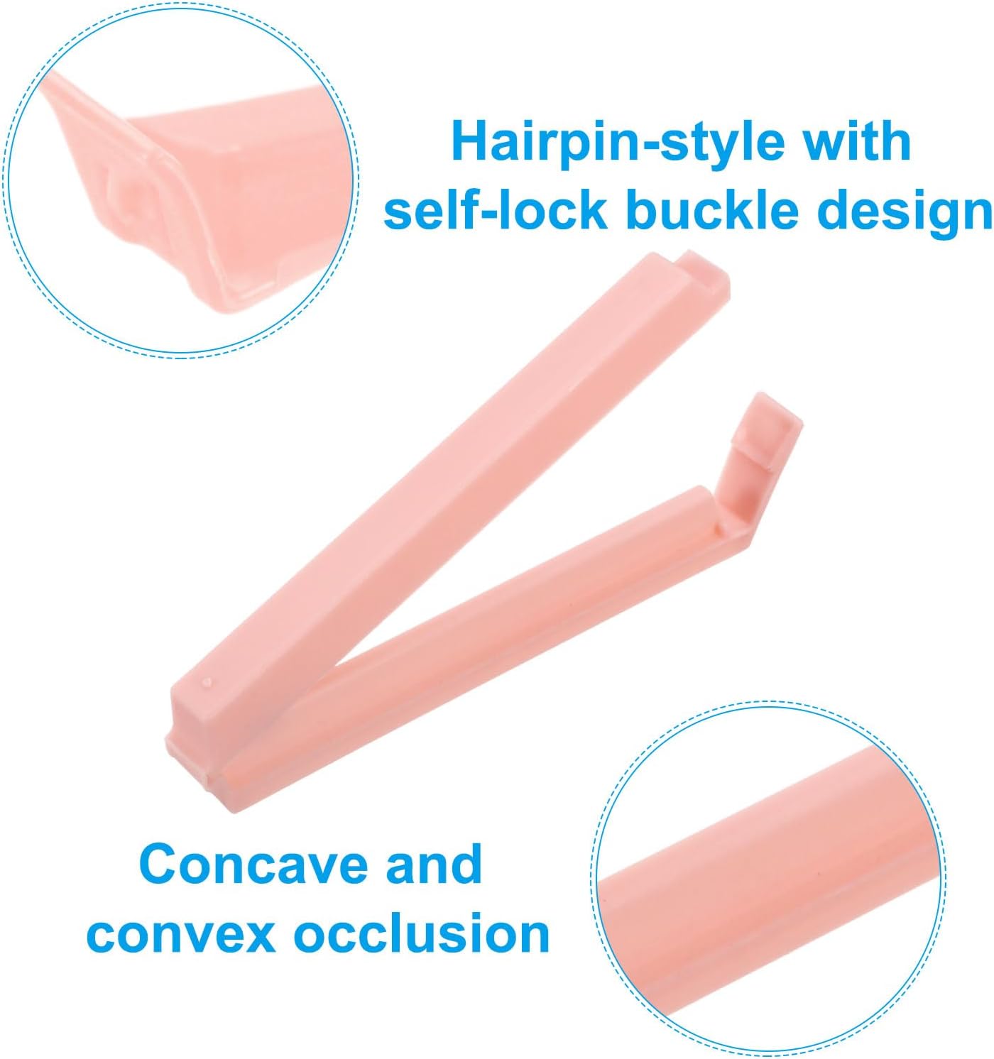 PATIKIL Sealing Clips, 12 Pack Reusable Plastic Bag Clamp Sealer for Home Kitchen Food Storage, Pink, Yellow, Purple,