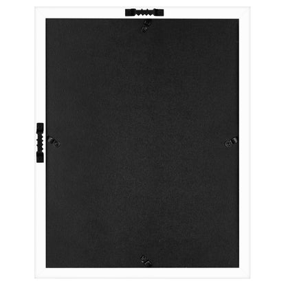 Americanflat 11x14 Shadow Box Frame with Shatter-Resistant Glass - Silhouette Collection - Large Shadow Box Display Case for Tabletop and Wall Display - White with Soft Felt Back