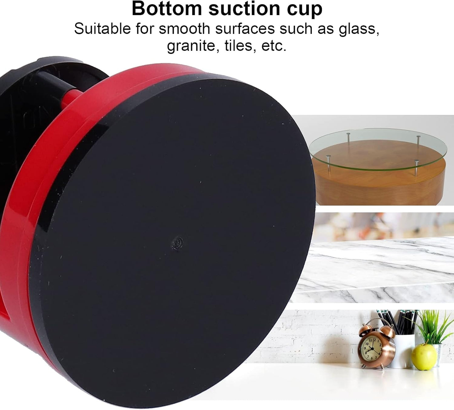 Knife Sharpening Tool, Manual Small High Hardness Countertop Sharpener with Suction Cup for Knife and Scissor