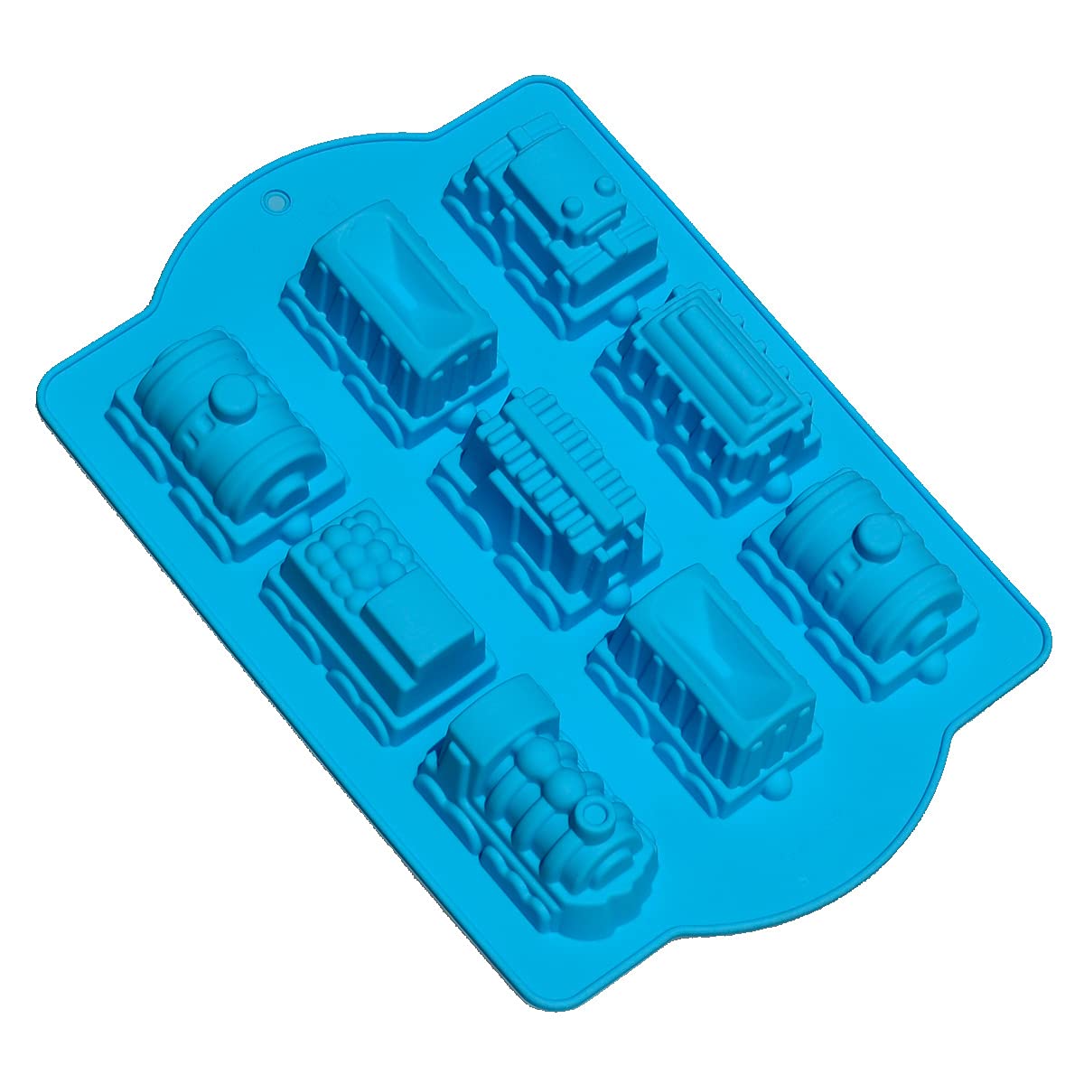 XMOX Large 9.6 Inch 3D Choo Choo Train Chocolate Mold Car Silicone Mold Candle Wax Soap Epoxy Resin Clay Mould Cake Molds DIY Handmade Hand Crafts