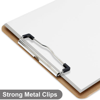 CKKAPTURE 2 Pack Hardboard Office Clipboards - 11x17 Inches, Low Profile Clip, Horizontal and Vertical Design - Ideal for Office, School, and Art Projects