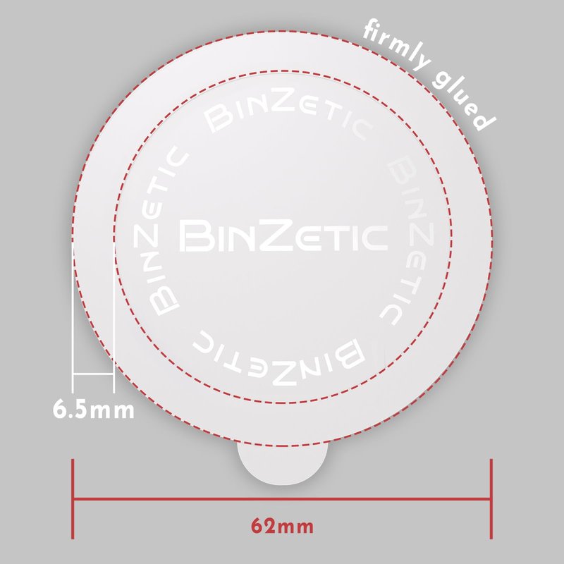 BinZetic® 100Pcs Aluminum Foil Seal Lids for Nespresso Vertuo Pods [62mm,Food-grade] Best suited for BinZetic® Refill Kit